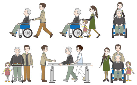 Care of familyのイラスト素材