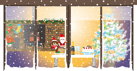 ChristmasChristmas party  Roomのイラスト素材