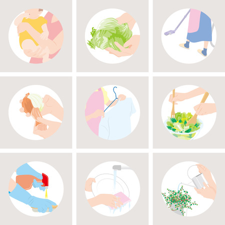 Houseworkのイラスト素材