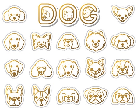DOG / iconのイラスト素材