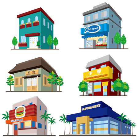Building/Solid figureのイラスト素材
