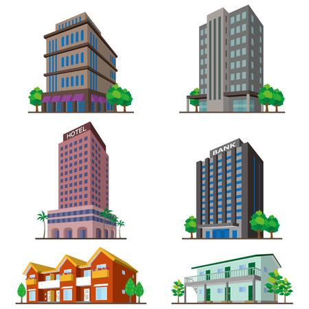Building/Solid figureのイラスト素材