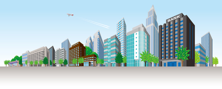 Cityscapeのイラスト素材