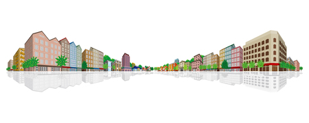 Cityscapeのイラスト素材