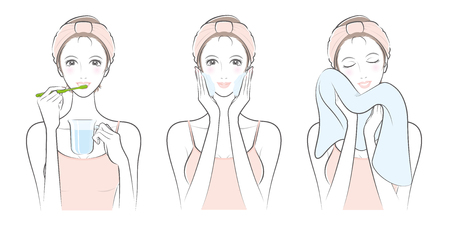 Expression of the womanのイラスト素材