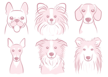 Dog illustrationのイラスト素材