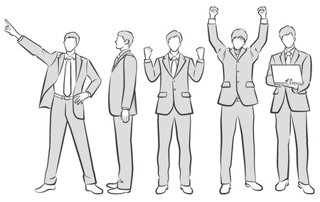 Illustration of the businessmanのイラスト素材