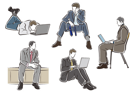 Illustration of the businessmanのイラスト素材