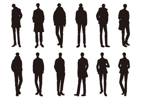 Fashion illustration of the manのイラスト素材
