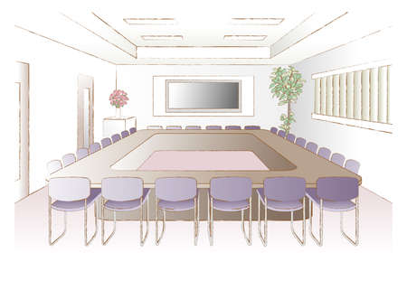 Vector illustration of the office.のイラスト素材