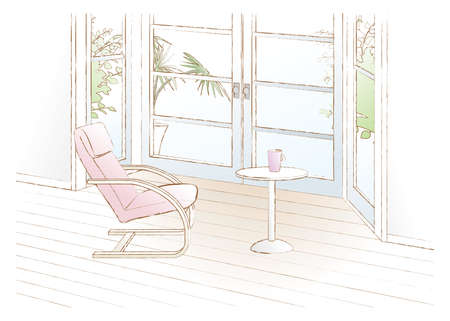 Vector illustration of the Interior.のイラスト素材