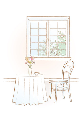 Vector illustration of the Interior.のイラスト素材