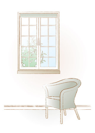 Vector illustration of the Interior.のイラスト素材
