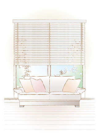 Vector illustration of the Interior.のイラスト素材