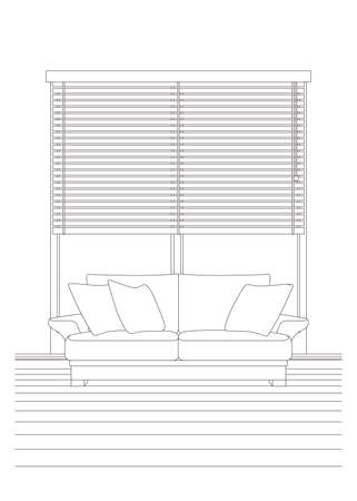 Line drawing vector illustration of the Interior.のイラスト素材