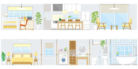 Vector illustration of the Interior.のイラスト素材
