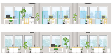 Vector illustration of the office.のイラスト素材