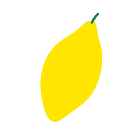 Lemon clipart illustration. Fresh lemon fruits in summer season. vector fruitsのイラスト素材
