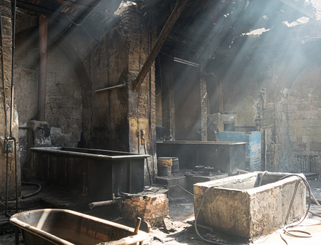 Old Textile Dyeing Plant, Cairo, Egyptの写真素材
