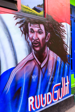 September 2018 Street Art in Kampung Warna Warni Jodipan Malang, Indonesiaのeditorial素材