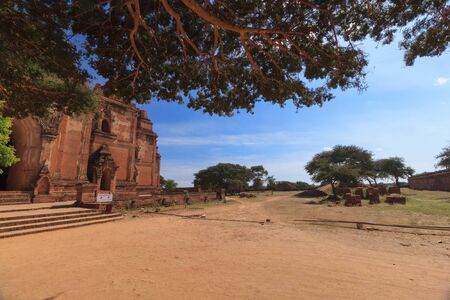 Bagan, Myanmar: a huge collection of buddhist stupas and pagodas and temples.の写真素材