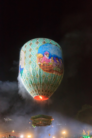 The Hot Air Balloon festival in Taunggyi, near Inle Lake, Myanmarのeditorial素材