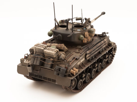 M4A3E8 Easy Eight Sherman Tank, Fury Tank 1 35 Scale Modelの写真素材