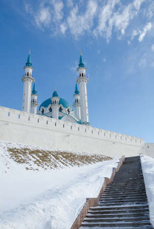 The Kul Sharif (Qolsherif, Kol Sharif, Qol Sharif) Mosque. Historic and Architectural Complex of the Kazan Kremlin.Russia, Republic of Tatarstan, city of Kazan.の写真素材