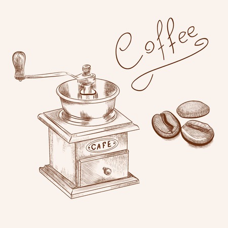 pattern of coffeeのイラスト素材
