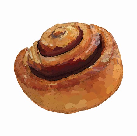 vector baking rollのイラスト素材