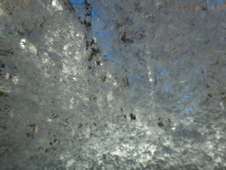 Ice on the glassの写真素材