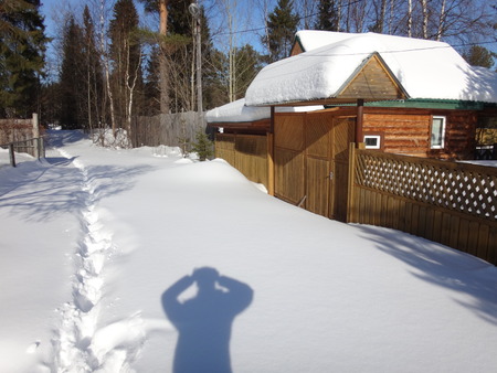 winter villageの写真素材