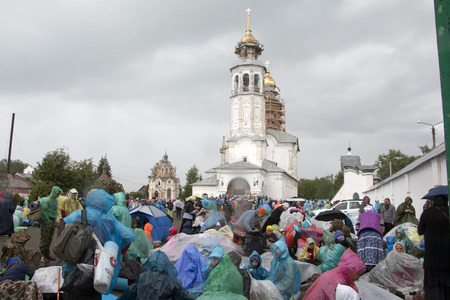 Russia, Kirov - June 06, 2016: Religious Procession on the Vyatka in 2016 in Kirov cityのeditorial素材