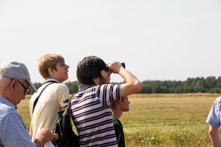 Russia, Kirov - August, 21, 2016: Celebration of Day of air fleet in Kirov city in 2016のeditorial素材