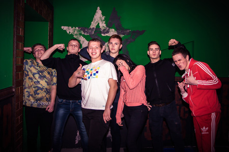 Russia, Kirov - November, 13, 2016: Big party for young people in Kirov city in 2016のeditorial素材