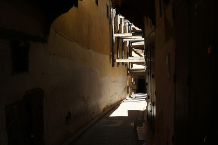 Narrow street in the Eastern city in a summer dayの写真素材