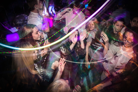 Russia, Kirov - November, 13, 2016: Big party for young people in Kirov city in 2016のeditorial素材