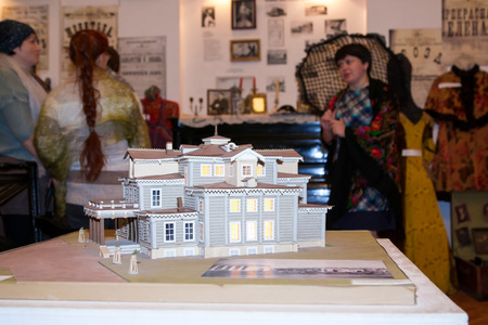 Russia, Kirov - November, 14, 2016: Excursion in Drama theatre in Kirov city in 2016のeditorial素材