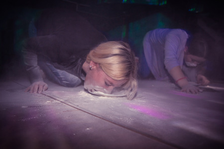 Russia, Kirov - November, 13, 2016: Big party for young people in Kirov city in 2016のeditorial素材