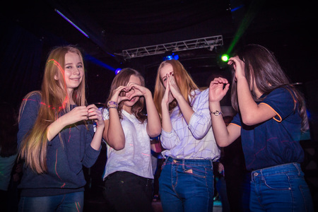 Russia, Kirov - November, 13, 2016: Big party for young people in Kirov city in 2016のeditorial素材