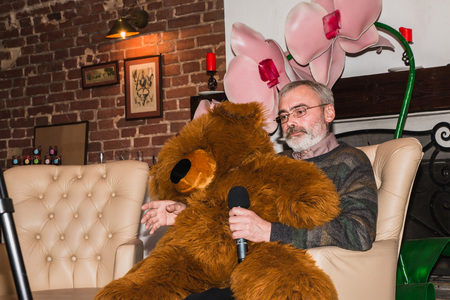 Man takes part in the festival Time for play which includes playのeditorial素材