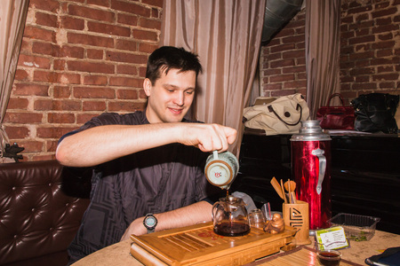 Man takes part in the festival Time for play which includes playのeditorial素材