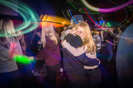 Russia, Kirov - November, 13, 2016: Big party for young people in Kirov city in 2016