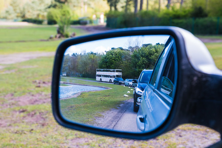 Germany, Hodenhagen - April, 22, 2017: Cars in safaripark named Serengeti Park in Hodenhagen in 2017のeditorial素材