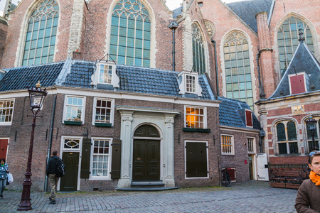 Amsterdam, Netherlands - April, 23, 2017: Building on the street of Amsterdam in 2017のeditorial素材