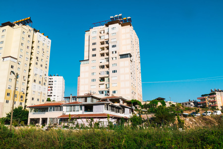 Manavgat, Turkey - June, 26, 2017: Building in Manavgat city in Turkey in 2017のeditorial素材