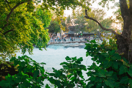 Manavgat, Turkey - June, 26, 2017: Manavgat waterfall near the city of Manavgat in Turkey in 2017のeditorial素材