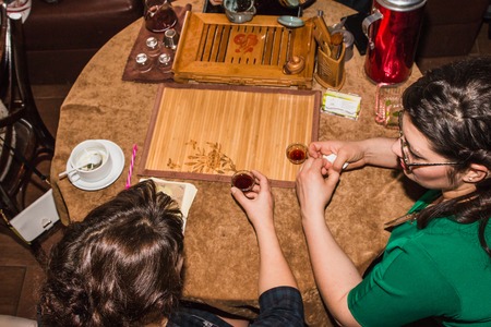 Russia, Kirov - February, 19, 2017: People take part in the festival Time for play which includes plays for business and plays for coaching and teaching in Kirov city in 2017のeditorial素材
