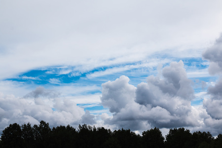 The sky and clouds on the sky
