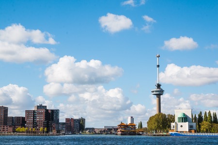 Rotterdam, Netherlands - April, 26, 2017: Canal and houses on the canal in Rotterdam in 2017のeditorial素材